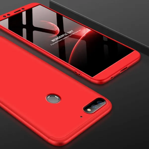 360° Ochranný obal Huawei Y7 Prime 2018 červený