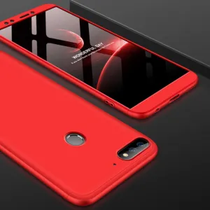 360° Ochranný obal Huawei Y7 Prime 2018 červený