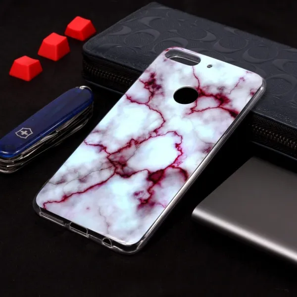 MARBLE Ochranný obal HTC Desire 12 Plus červený
