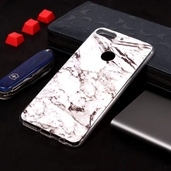 MARBLE Ochranný obal HTC Desire 12 Plus hnedý