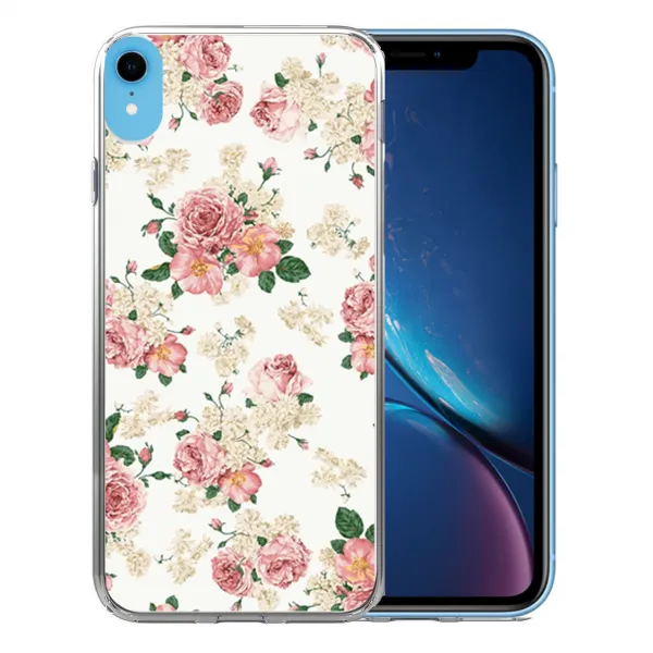 PROTEMIO MY ART Ochranný kryt Apple iPhone XR PINK ROSES (016)