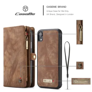 WALLET Obal s peňaženkou 2v1 pre Apple iPhone XR hnedý