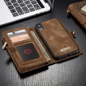 WALLET Obal s peňaženkou 2v1 pre Apple iPhone XR hnedý