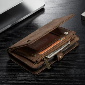 WALLET Obal s peňaženkou 2v1 pre Apple iPhone XR hnedý