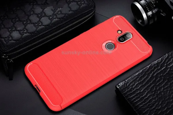 FLEXI TPU obal Nokia 7.1 Plus / X7 červený