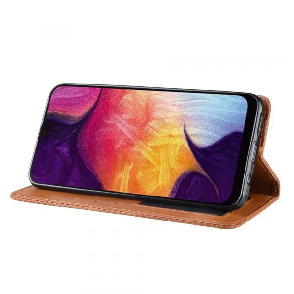 BUSINESS Peňaženkový obal Samsung Galaxy A50 hnedý