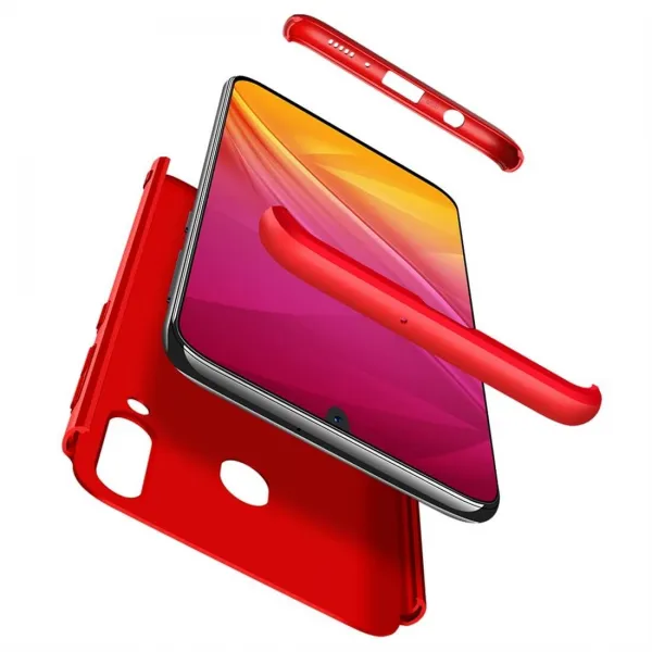 360° Ochranný obal Samsung Galaxy A30 červený