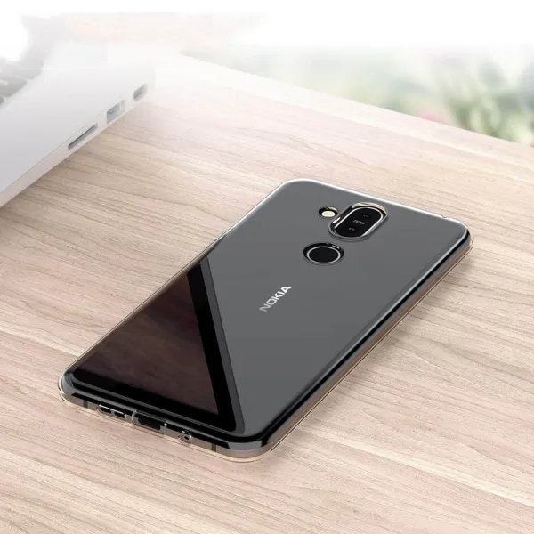 Silikónový obal Nokia 7.1 Plus / X7 priehľadný
