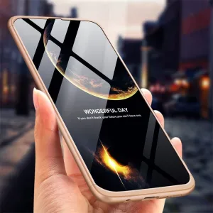 360° Ochranný obal Samsung Galaxy A30 zlatý