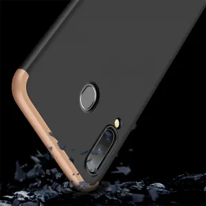 360° Ochranný obal Samsung Galaxy A30 čierny-zlatý