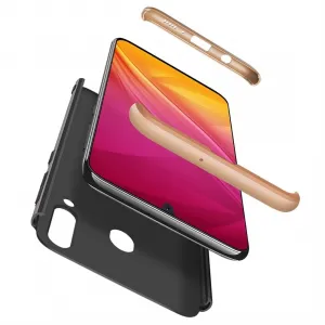 360° Ochranný obal Samsung Galaxy A30 čierny-zlatý