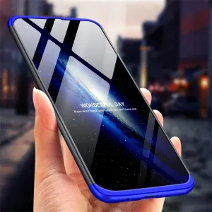 360° Ochranný obal Samsung Galaxy A30 čierny-modrý