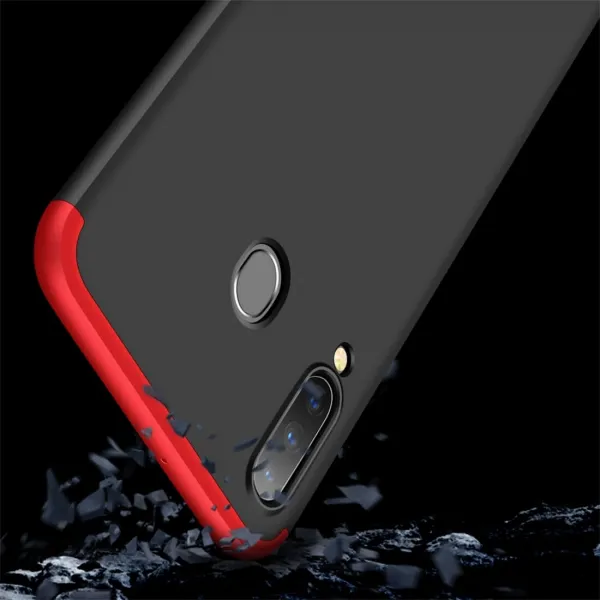 360° Ochranný obal Samsung Galaxy A30 čierny-červený