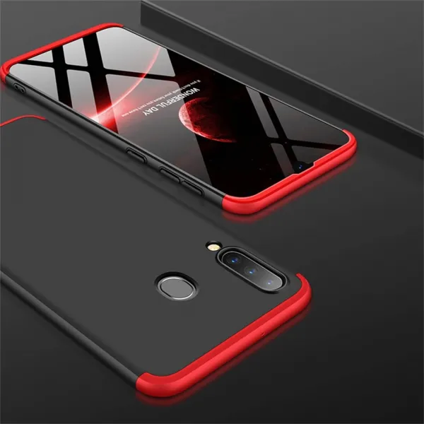 360° Ochranný obal Samsung Galaxy A30 čierny-červený