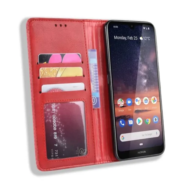BUSINESS Peňaženkový obal Nokia 3.2 červený