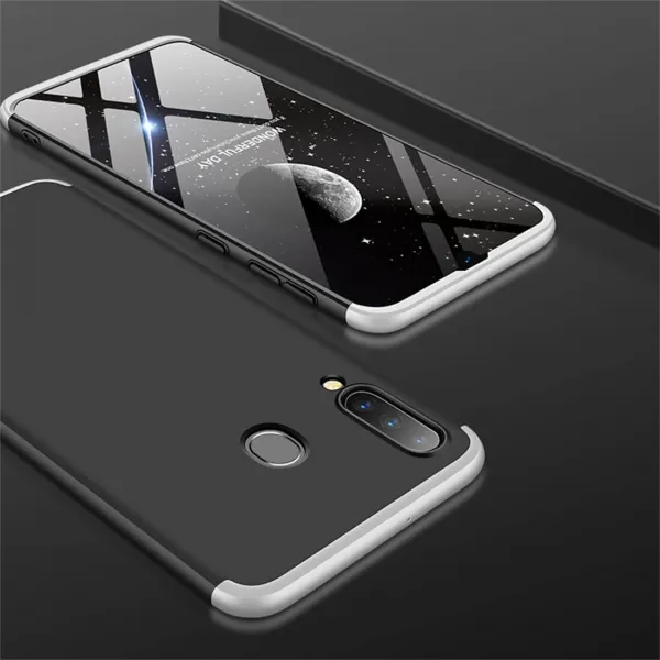 360° Ochranný obal Samsung Galaxy A30 čierny-strieborný