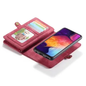 WALLET Obal s peňaženkou 2v1 Samsung Galaxy A50 červený