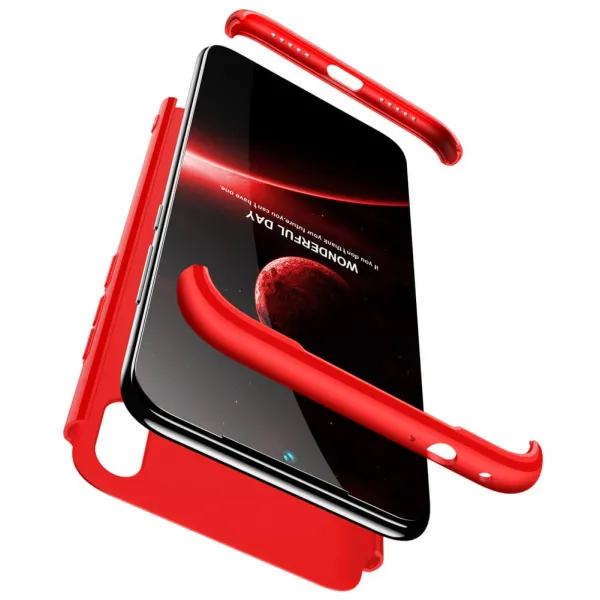 360° Ochranný obal Xiaomi Redmi 7 červený