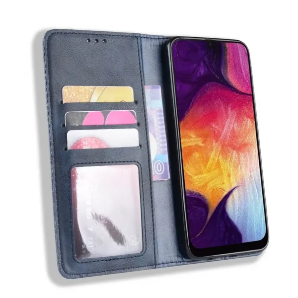 BUSINESS Peňaženkový obal Samsung Galaxy A50 modrý