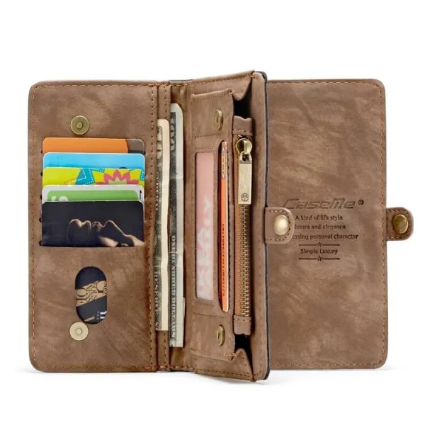 WALLET Obal s peňaženkou 2v1 Samsung Galaxy A50 hnedý