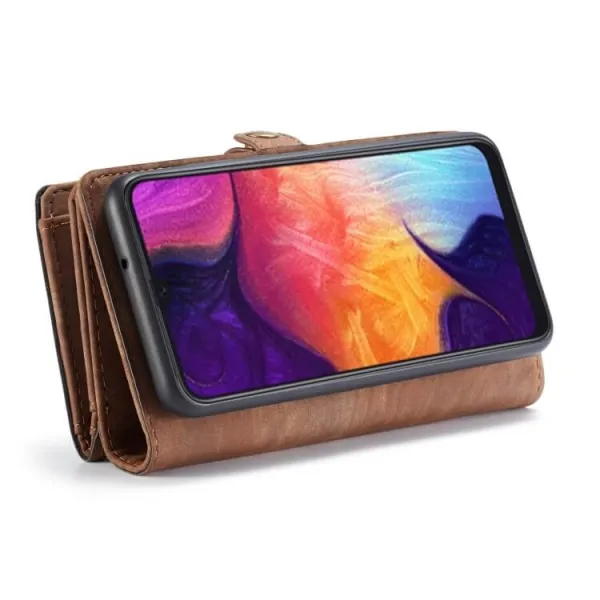 WALLET Obal s peňaženkou 2v1 Samsung Galaxy A50 hnedý