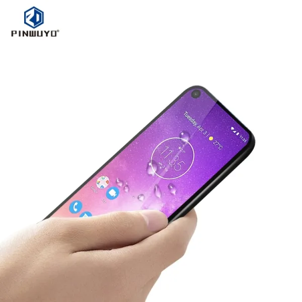 3D Tvrdené sklo Motorola One Vision čierne