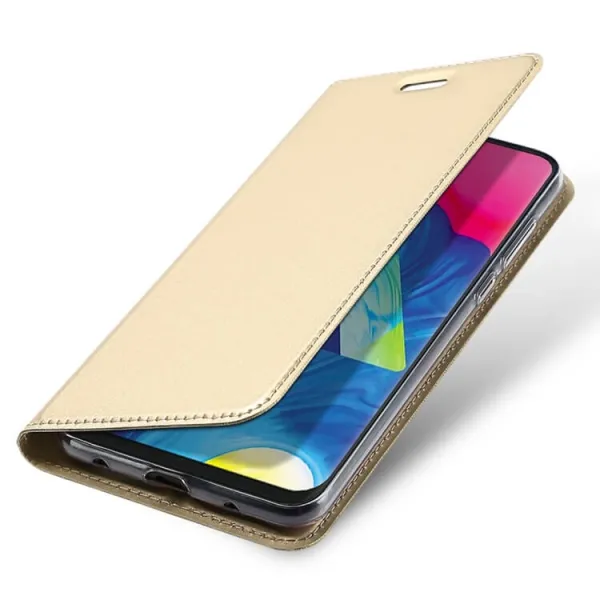 DUX Peňaženkový obal Samsung Galaxy M10 zlatý