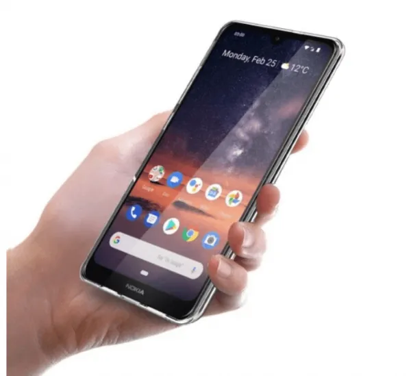 Priehľadné silikónové puzdro Nokia 3.2