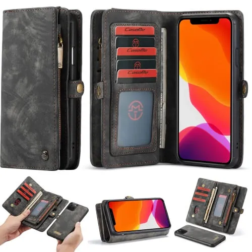 WALLET Obal s peňaženkou 2v1 Apple iPhone 11 Pro čierny