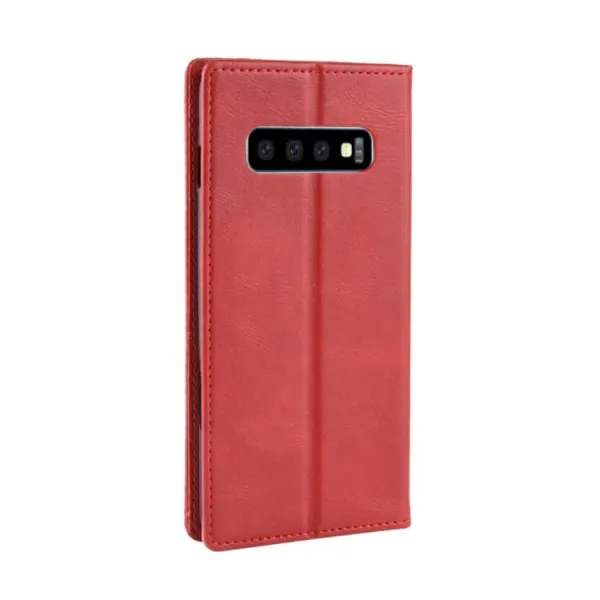 BUSINESS Peňaženkový obal Samsung Galaxy S10 červený