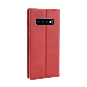 BUSINESS Peňaženkový obal Samsung Galaxy S10 červený