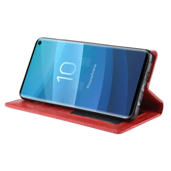 BUSINESS Peňaženkový obal Samsung Galaxy S10 červený