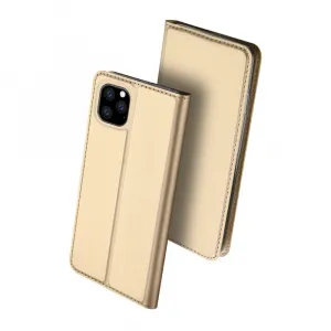 DUX Peňaženkový obal Apple iPhone 11 Pro zlatý