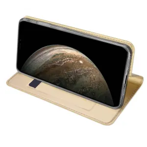 DUX Peňaženkový obal Apple iPhone 11 Pro zlatý