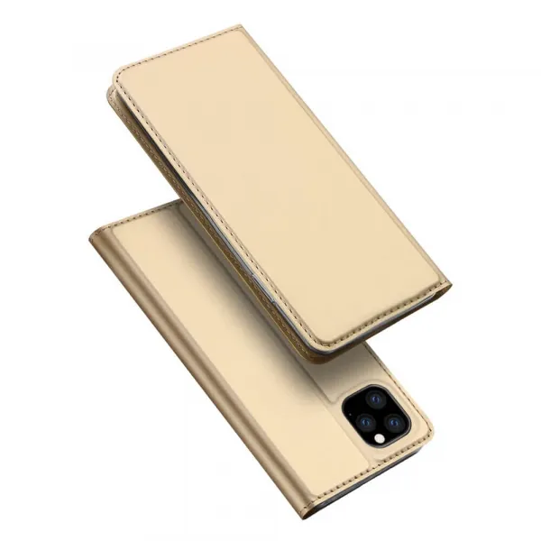 DUX Peňaženkový obal Apple iPhone 11 Pro zlatý