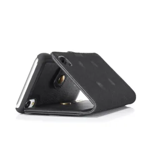 DG.MING Peňaženkový obal 2v1 Apple iPhone XR čierny