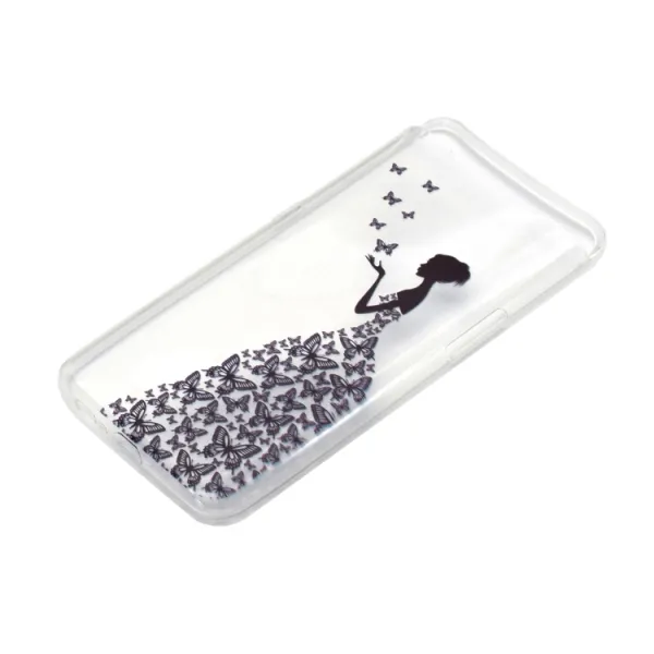 ART TPU Ochranný kryt Samsung Galaxy A80 BUTTERFLY GIRL