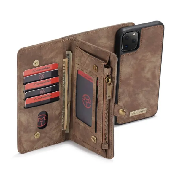 WALLET Obal s peňaženkou 2v1 Apple iPhone 11 Pro hnedý