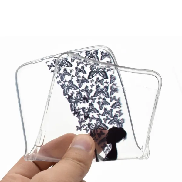 ART TPU Ochranný kryt Samsung Galaxy A80 BUTTERFLY GIRL