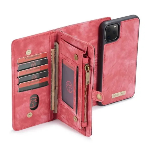 WALLET Obal s peňaženkou 2v1 Apple iPhone 11 Pro červený