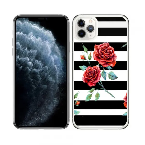PROTEMIO MY ART Ochranný obal Apple iPhone 11 Pro Max BLACK AND WHITE (034)