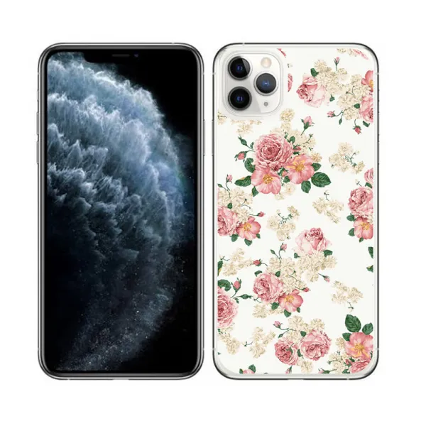 PROTEMIO MY ART Ochranný obal Apple iPhone 11 Pro Max PINK ROSES (016)