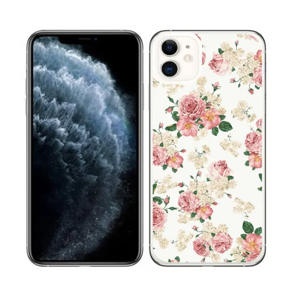 PROTEMIO MY ART Ochranný obal Apple iPhone 11 PINK ROSES (016)