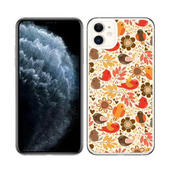 PROTEMIO MY ART Ochranný obal Apple iPhone 11 BIRDS (004)