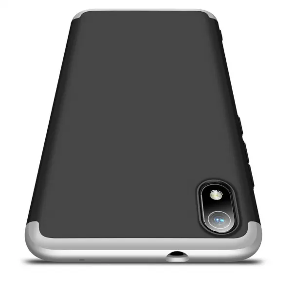 360° Ochranný kryt Xiaomi Redmi 7A čierny-strieborný