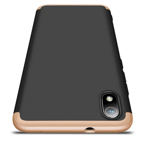 360° Ochranný kryt Xiaomi Redmi 7A čierny-zlatý