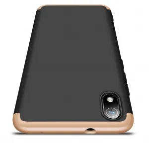 360° Ochranný kryt Xiaomi Redmi 7A čierny-zlatý