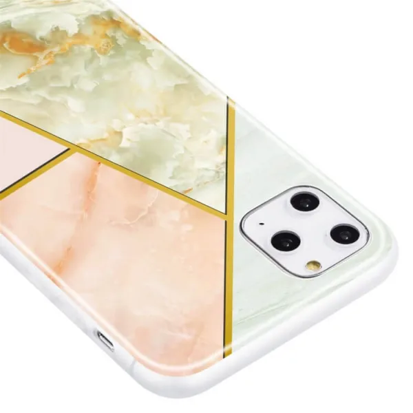 GEOMETRIC ART TPU Ochranný kryt Apple iPhone 11 Pro Max  MARBLE JADE
