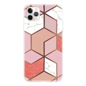 GEOMETRIC ART TPU Ochranný kryt Apple iPhone 11 Pro MARBLE PINK