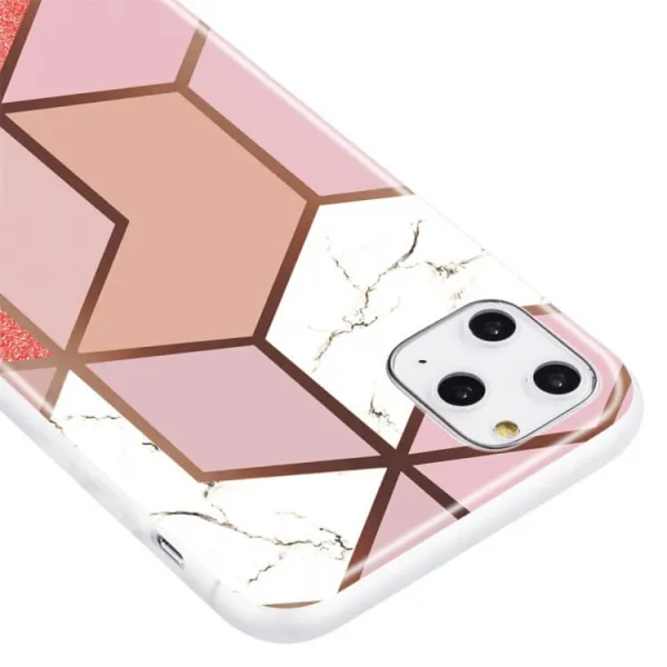 GEOMETRIC ART TPU Ochranný kryt Apple iPhone 11 Pro MARBLE PINK
